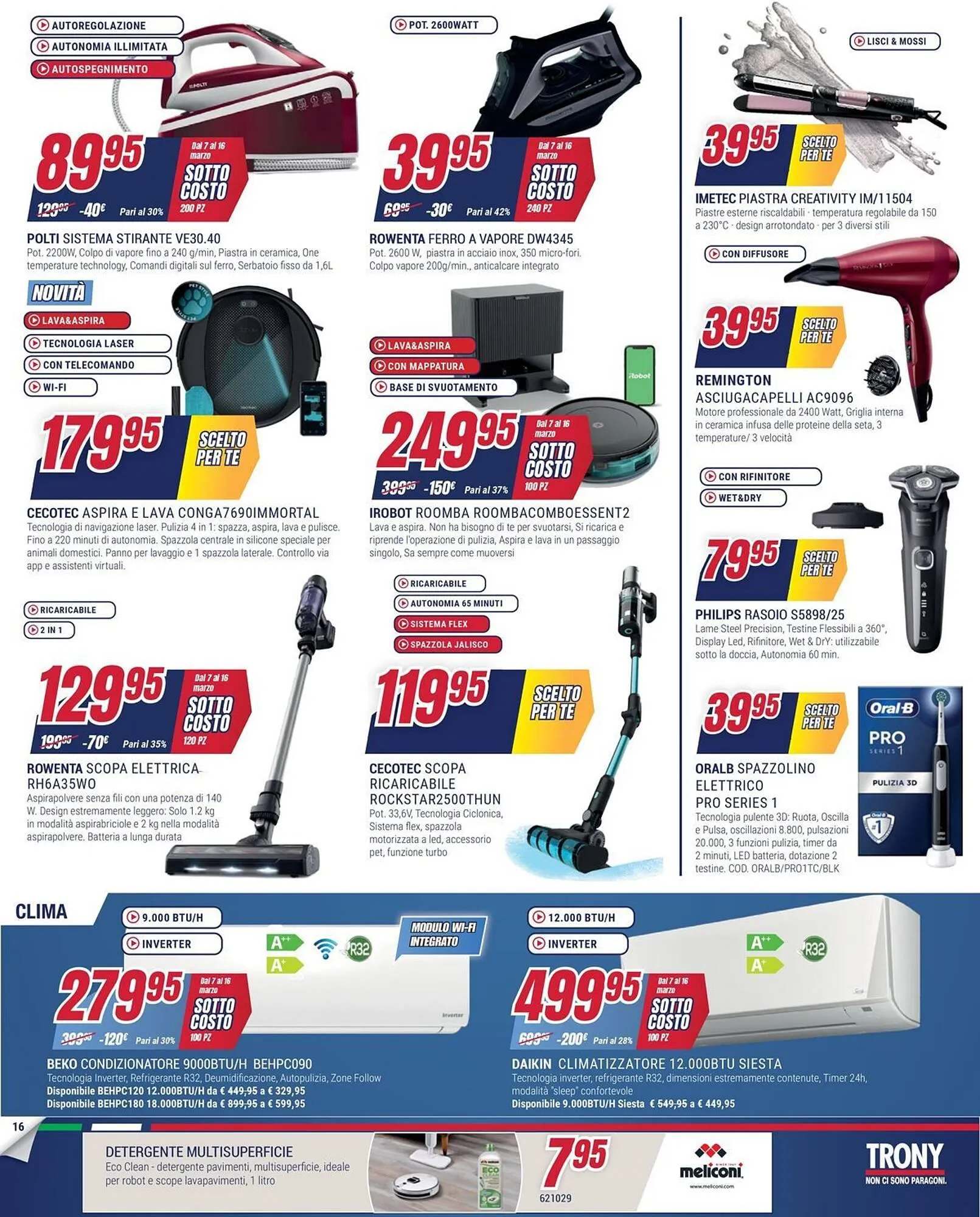 Volantino Trony da 7 marzo a 16 marzo di 2025 - Pagina del volantino 16