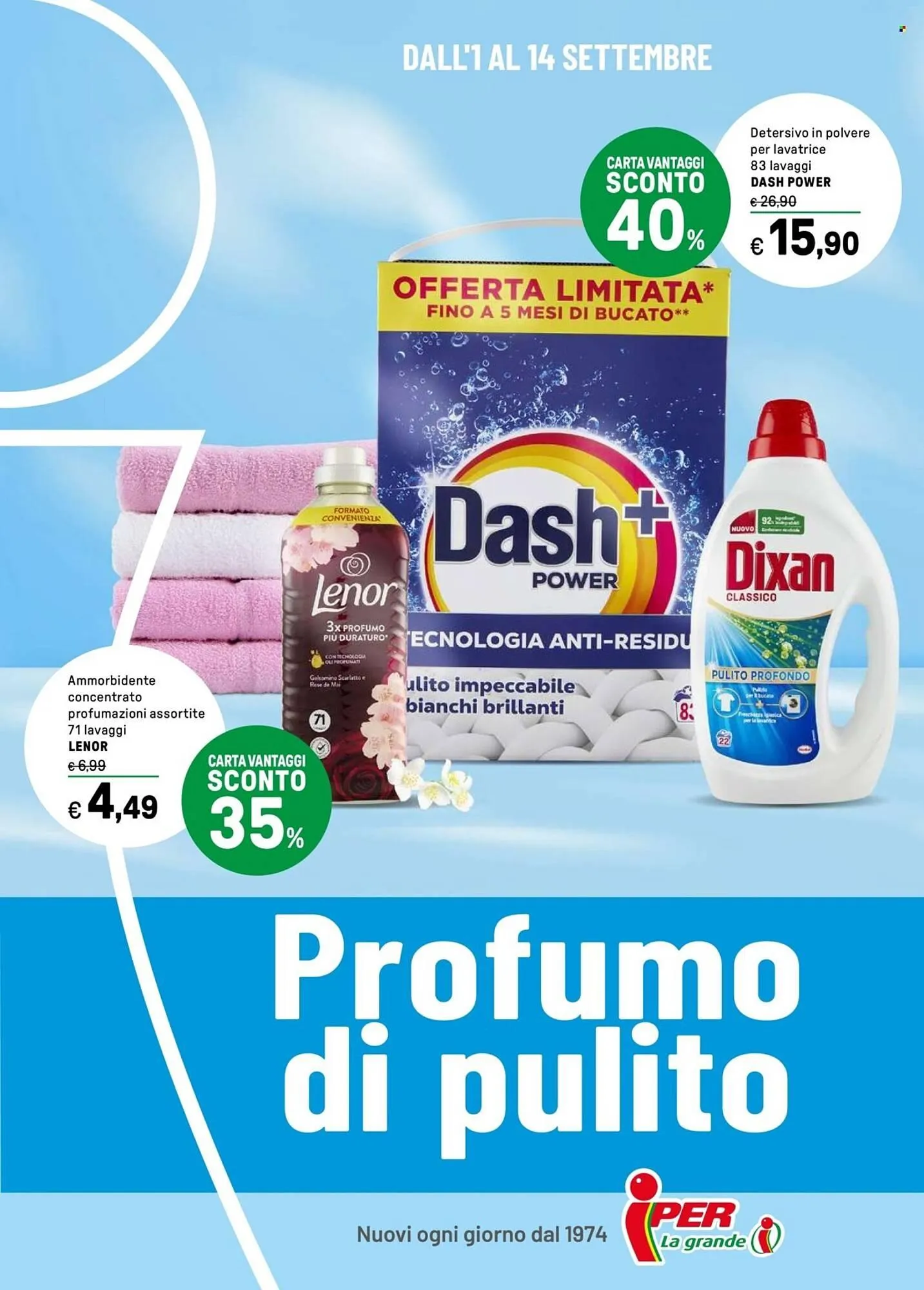 Volantino Iper La Grande da 1 settembre a 14 settembre di 2025 - Pagina del volantino 1