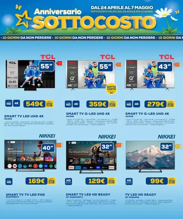 Anniversario Sottocosto da 24 aprile a 7 maggio di 2025 - Pagina del volantino 18