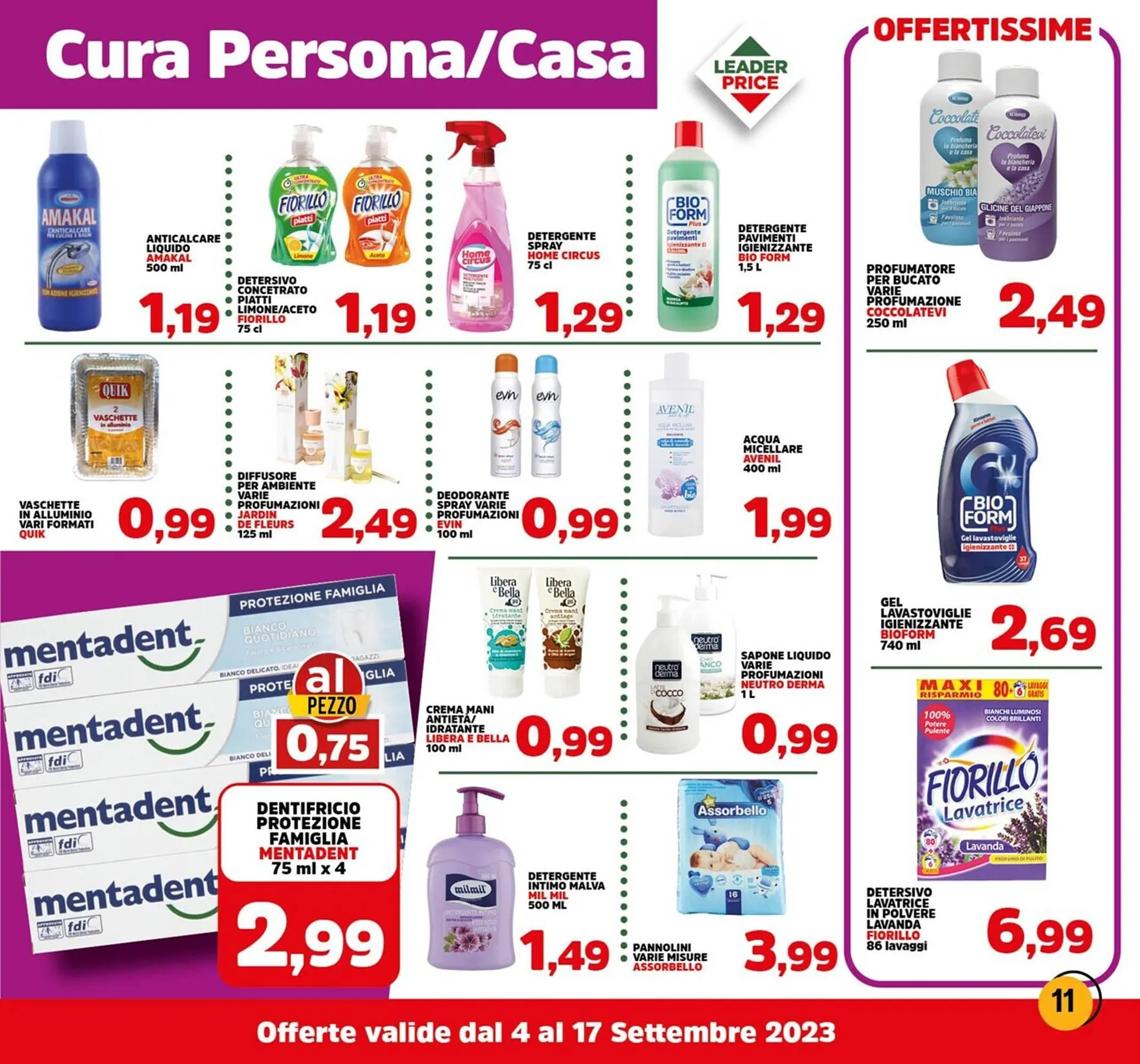 Volantino Leader Price da 4 settembre a 17 settembre di 2023 - Pagina del volantino 11