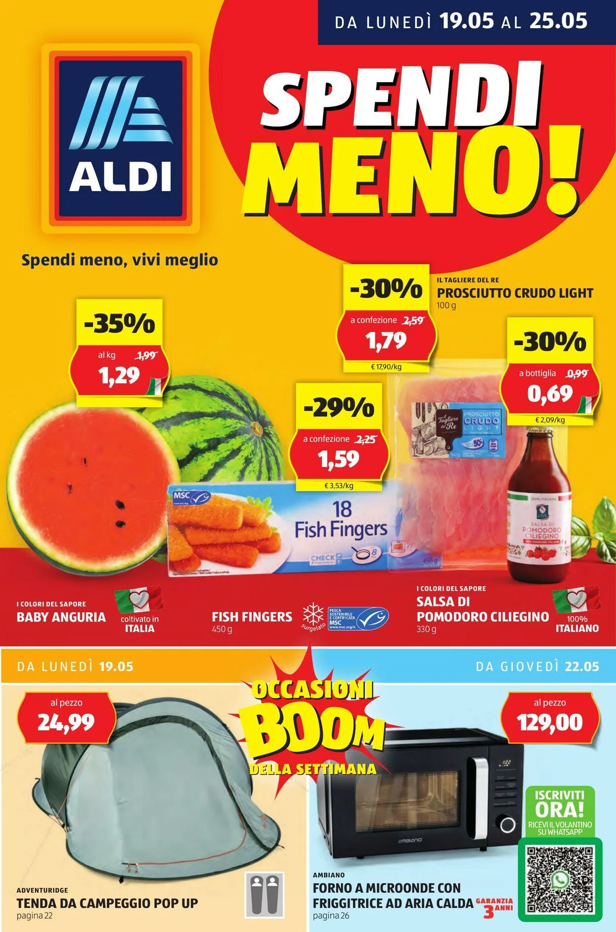 Aldi Volantino attuale da 19 maggio a 25 maggio di 2025 - Pagina del volantino 1