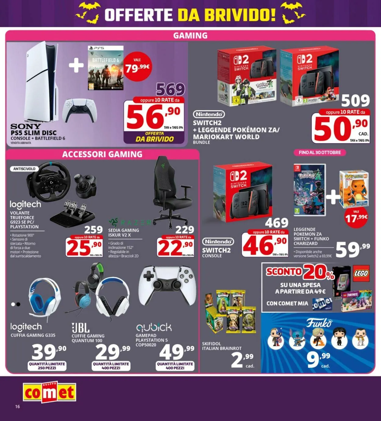 Comet Volantino attuale da 24 ottobre a 30 ottobre di 2025 - Pagina del volantino 16