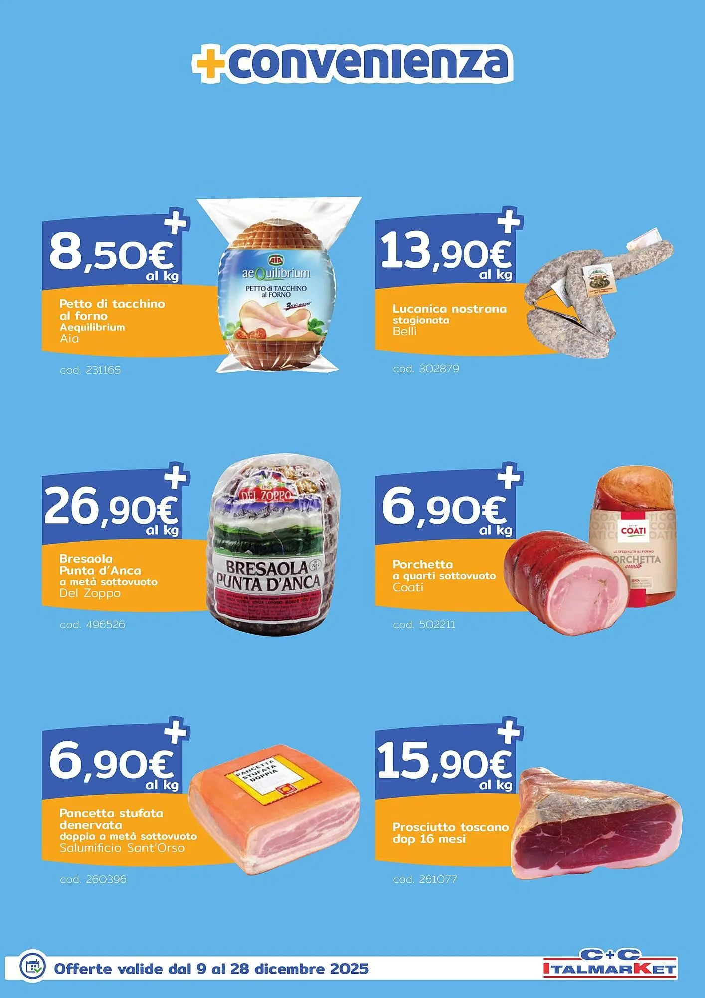 Volantino C+C Italmarket da 9 dicembre a 28 dicembre di 2025 - Pagina del volantino 9