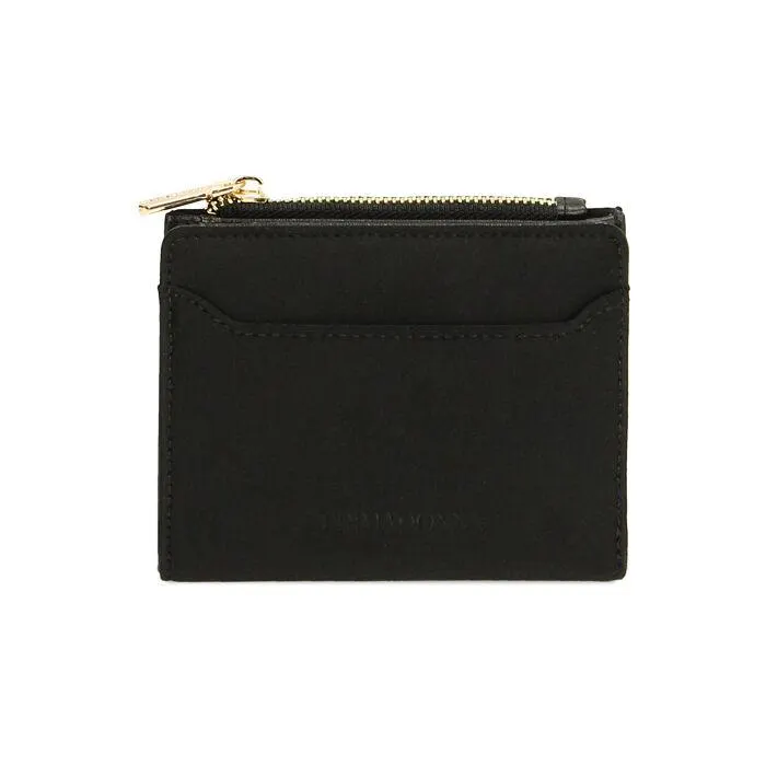 Portafogli small nero in tessuto