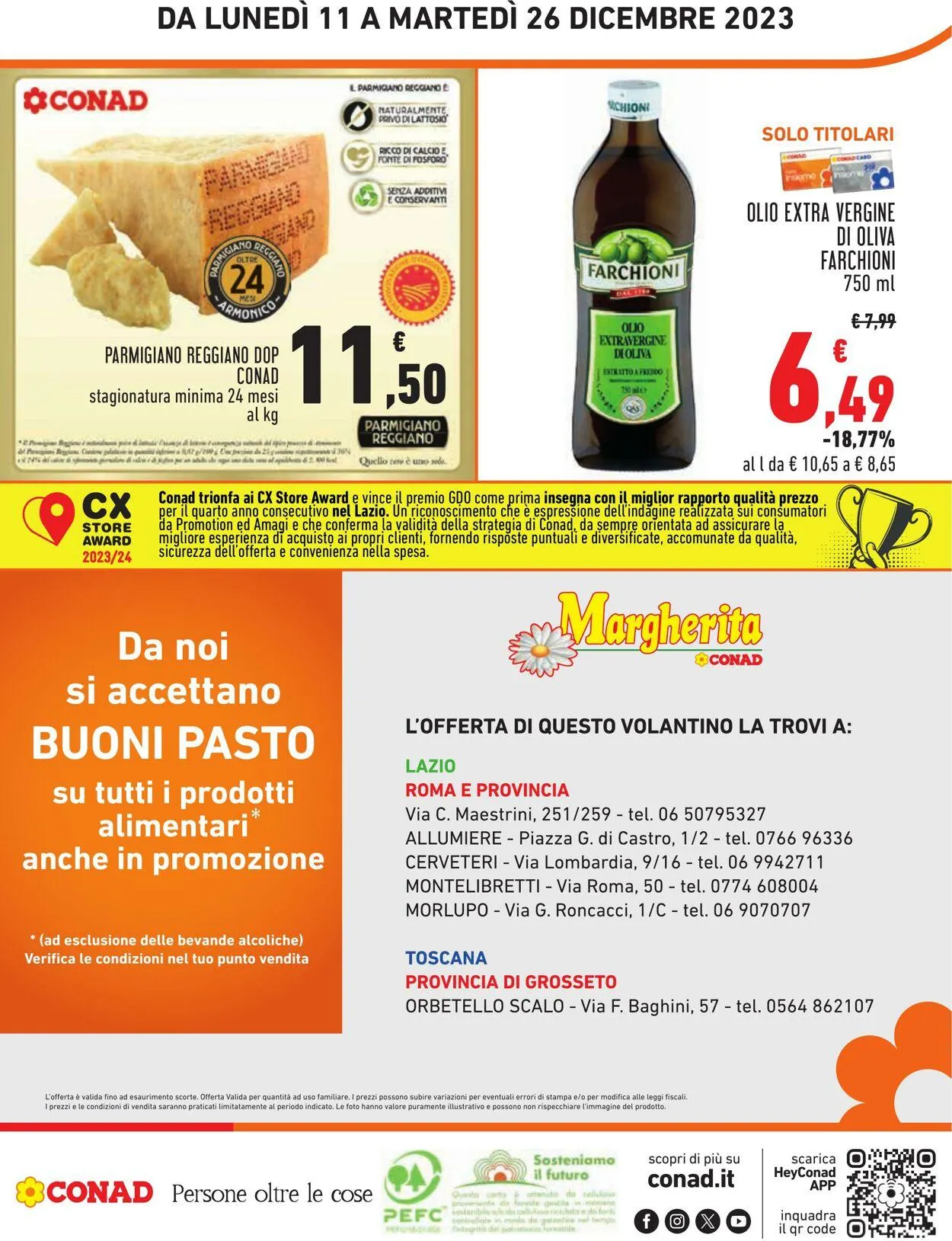 Conad - Margherita - Roma Volantino attuale da 11 dicembre a 26 dicembre di 2023 - Pagina del volantino 20