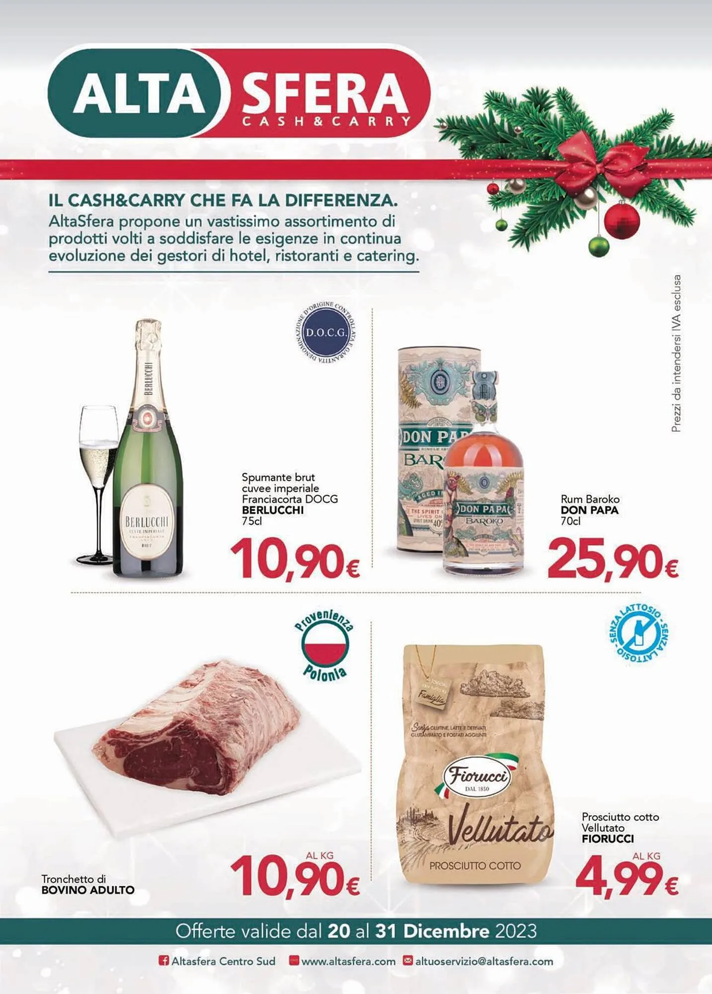 Volantino Altasfera da 20 dicembre a 31 dicembre di 2023 - Pagina del volantino 1