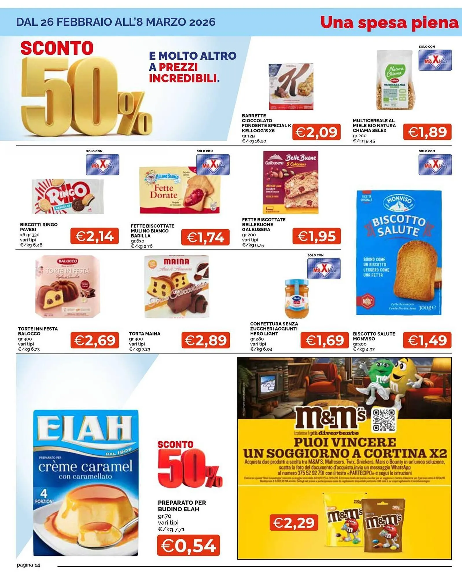 Volantino Maxisconto da 26 febbraio a 8 marzo di 2026 - Pagina del volantino 14