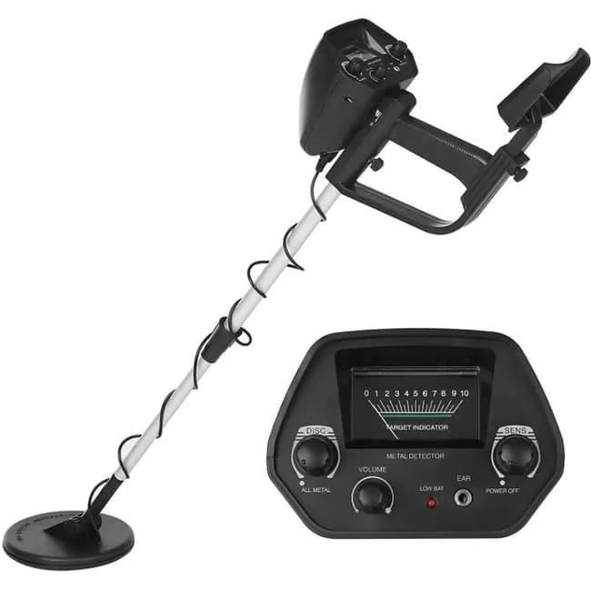 Rilevatore di Metalli Portatile ad Alta Sensibilità per Gioielli e Monete, Metal Detector, Nero