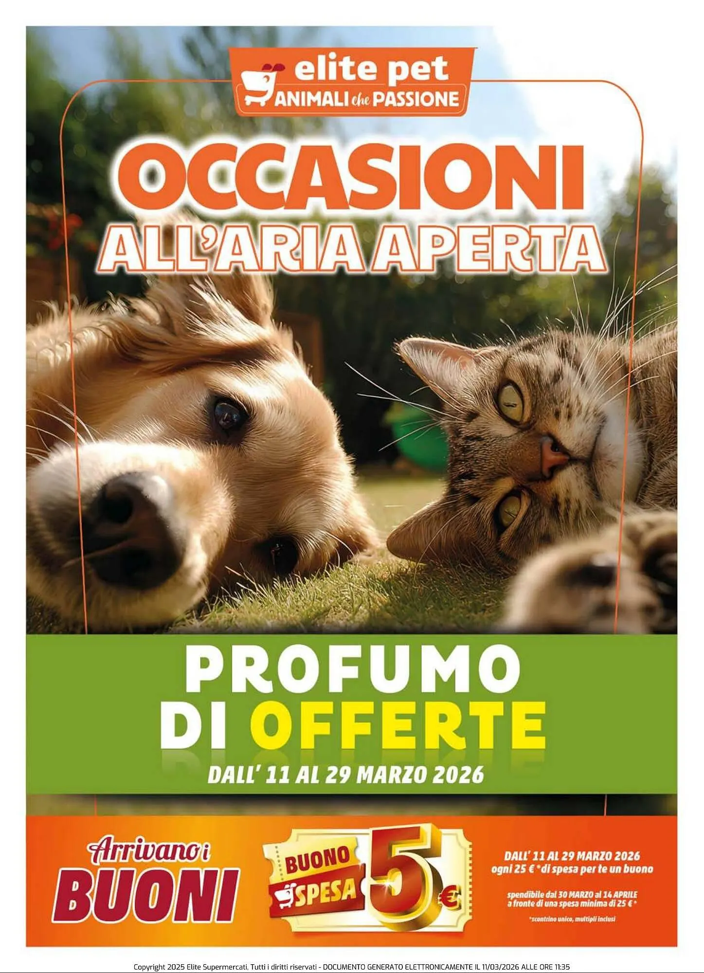 Volantino Elite Pet da 11 marzo a 29 marzo di 2026 - Pagina del volantino 1