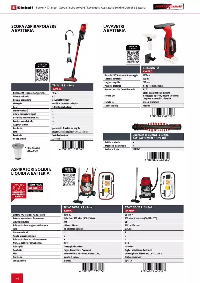 Elettroutensili 2025 da 11 febbraio a 31 dicembre di 2025 - Pagina del volantino 74