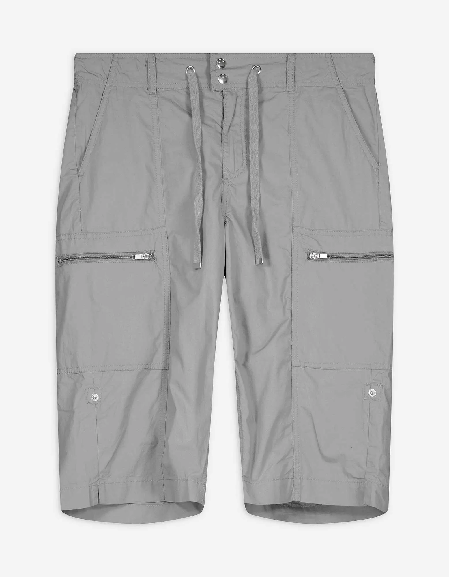Pantaloncini cargo - Risvolti fissi sul fondo gamba - verde chiaro