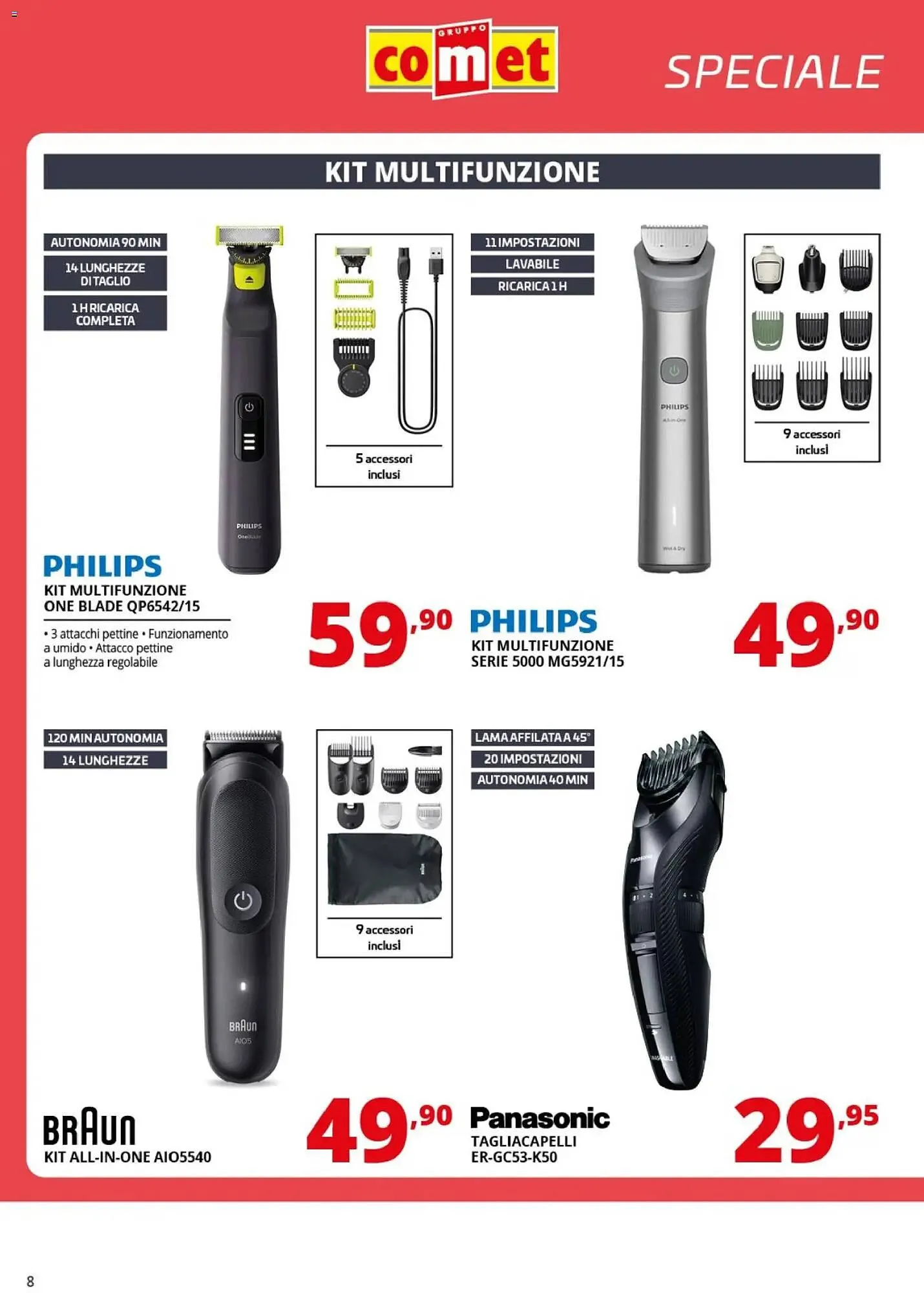 Volantino Comet da 20 marzo a 8 aprile di 2026 - Pagina del volantino 8