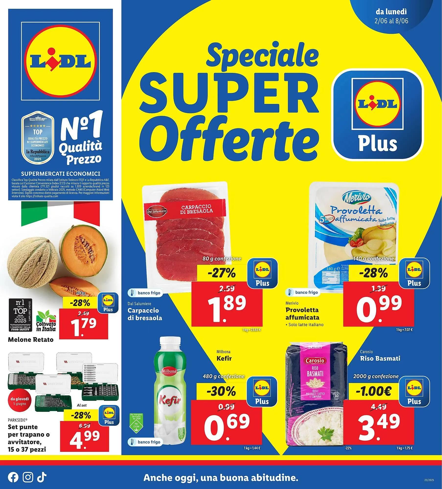 Volantino Lidl da 2 giugno a 8 giugno di 2025 - Pagina del volantino 1