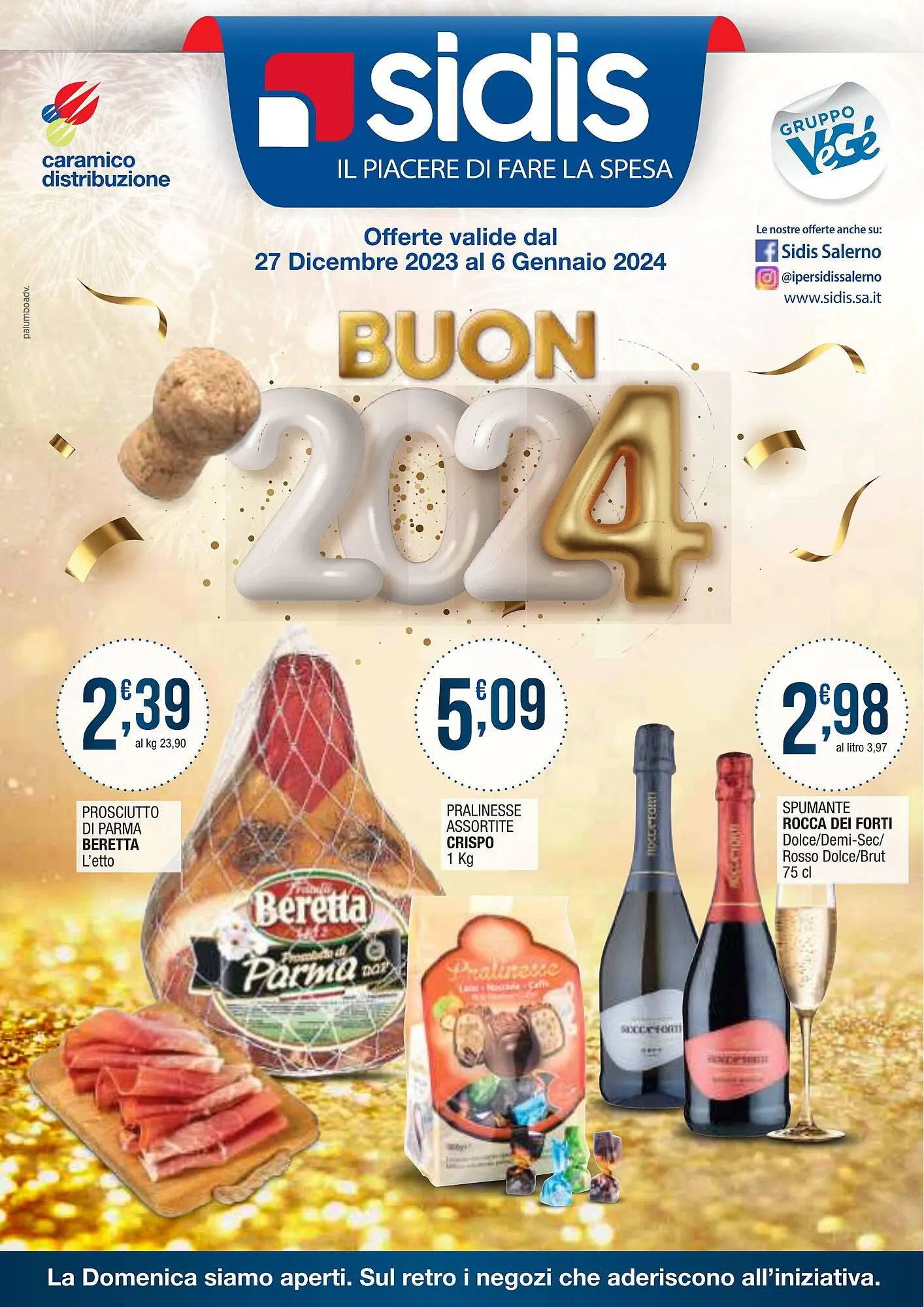 Volantino Maxi Sidis da 27 dicembre a 6 gennaio di 2024 - Pagina del volantino 1