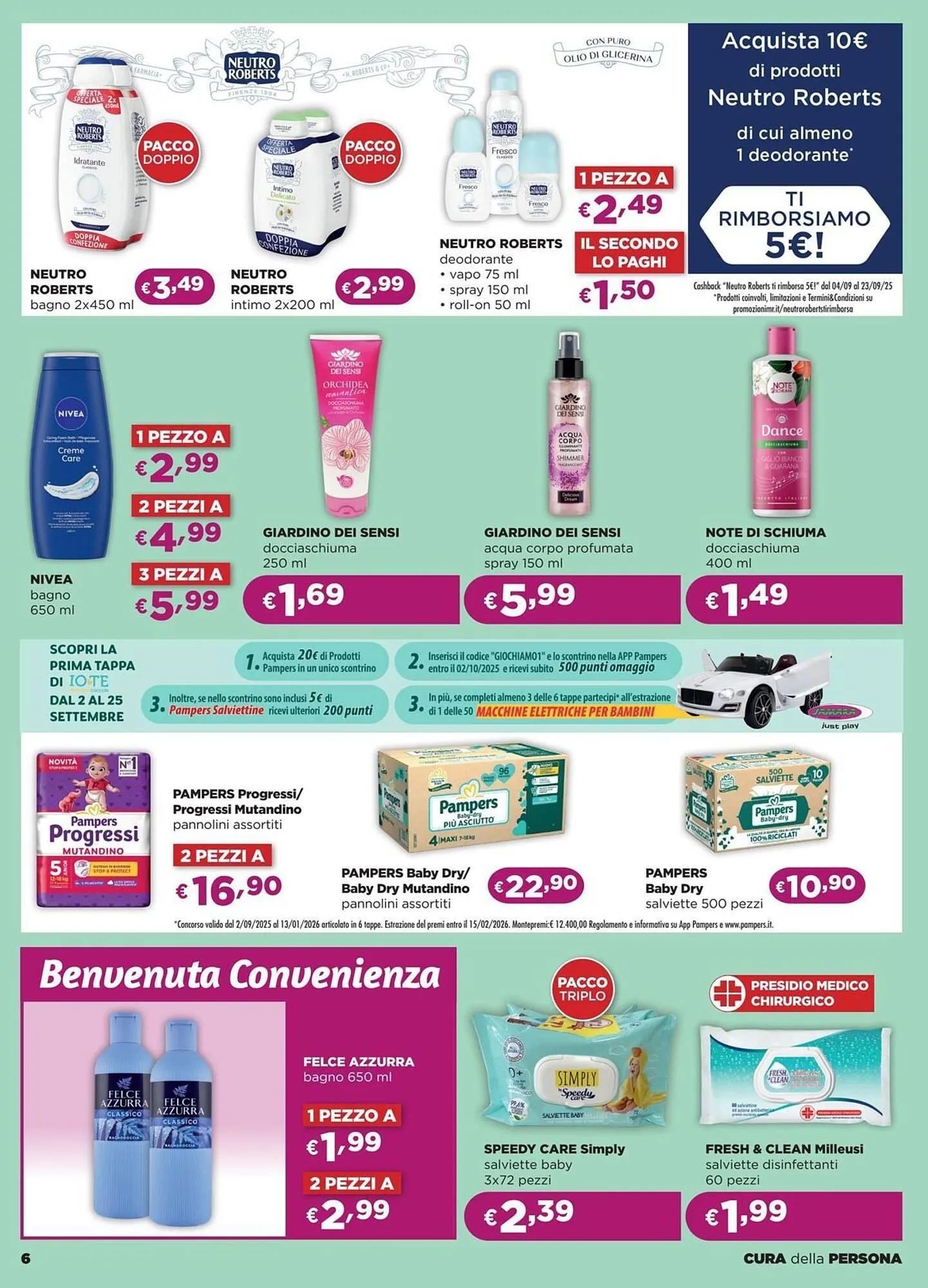 volantino La Saponeria da 4 settembre a 23 settembre di 2025 - Pagina del volantino 6