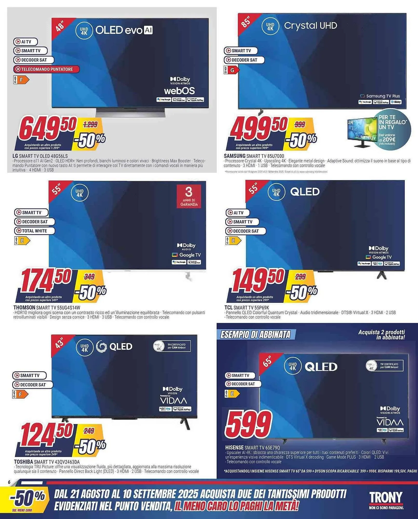 Volantino Trony da 21 agosto a 10 settembre di 2025 - Pagina del volantino 6