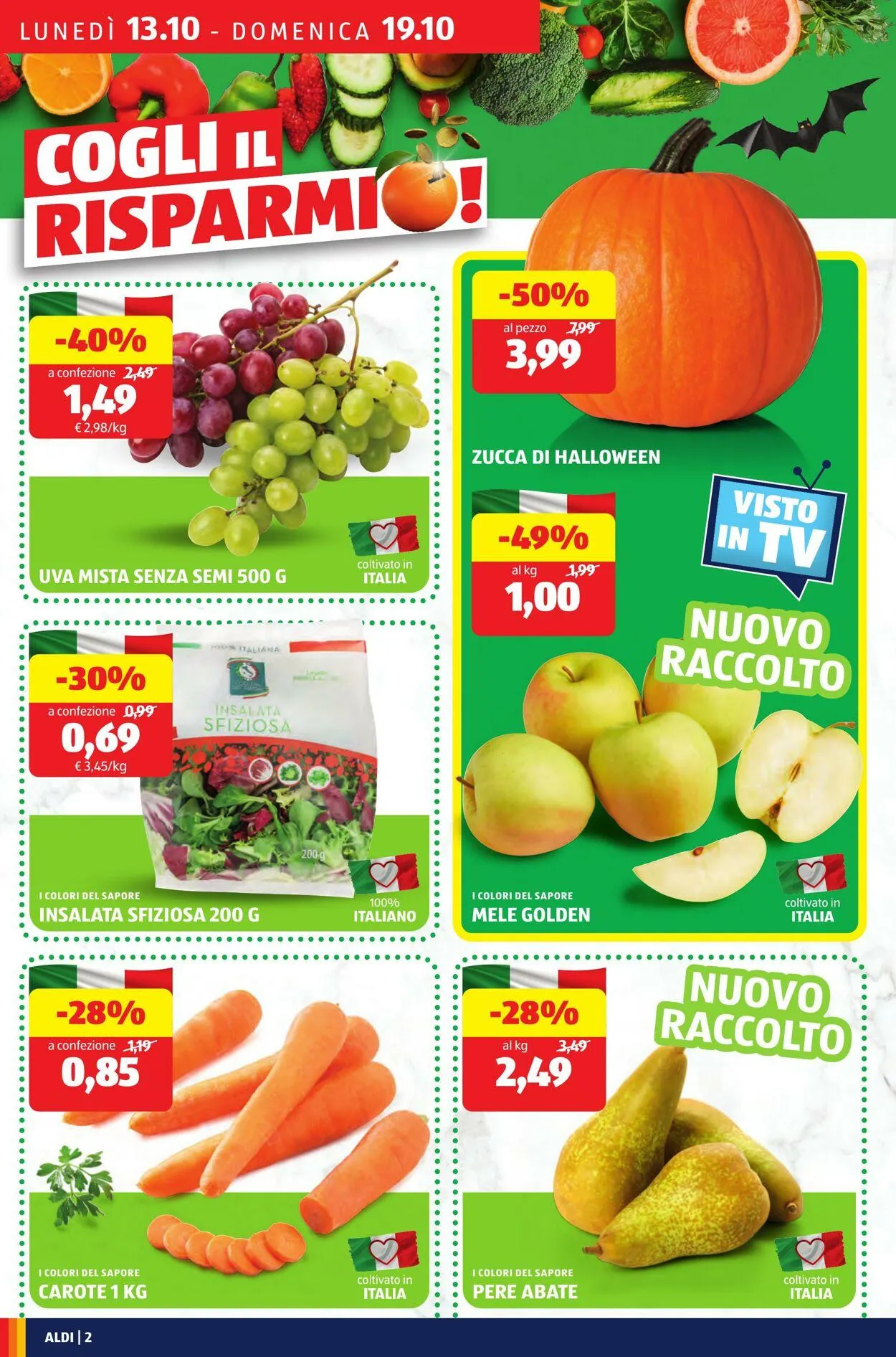 Aldi Volantino attuale da 13 ottobre a 19 ottobre di 2025 - Pagina del volantino 2