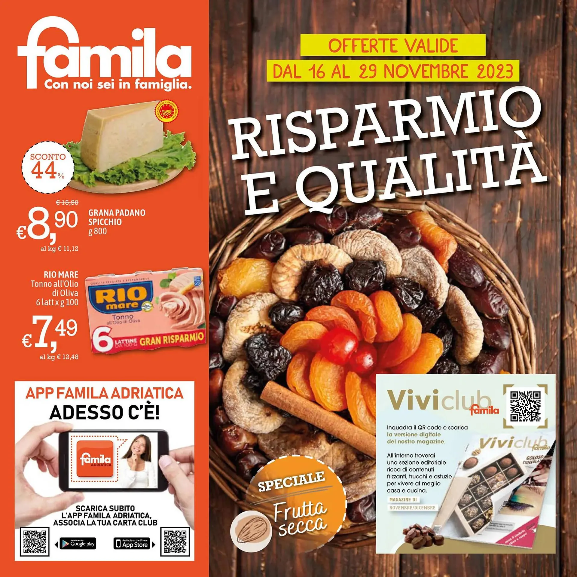 Volantino Famila da 16 novembre a 29 novembre di 2023 - Pagina del volantino 1