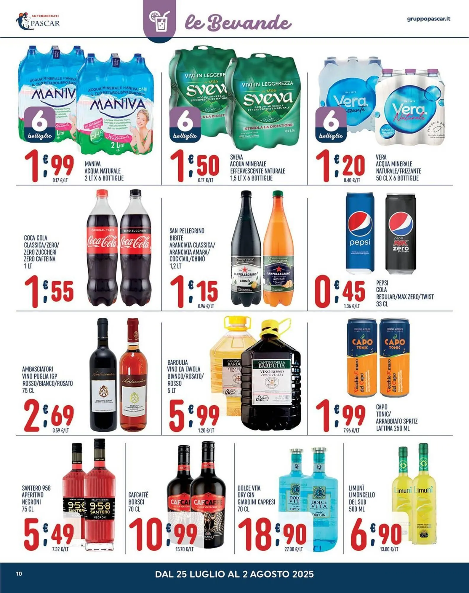 Volantino Gruppo Pascar da 25 luglio a 2 agosto di 2025 - Pagina del volantino 10