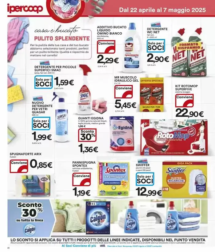 Tutto a 1€, 2€, 3€, 5€ da 22 aprile a 7 maggio di 2025 - Pagina del volantino 28