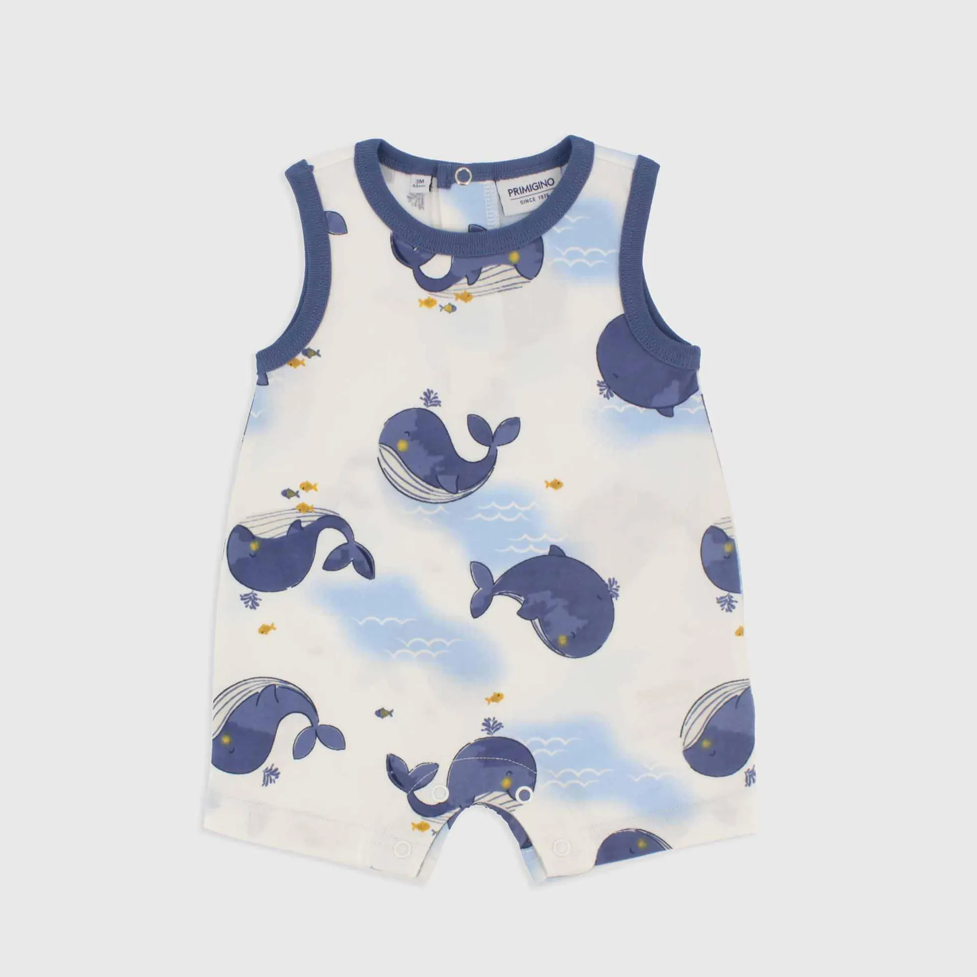 Pagliaccetto in jersey da Neonato, BIANCO