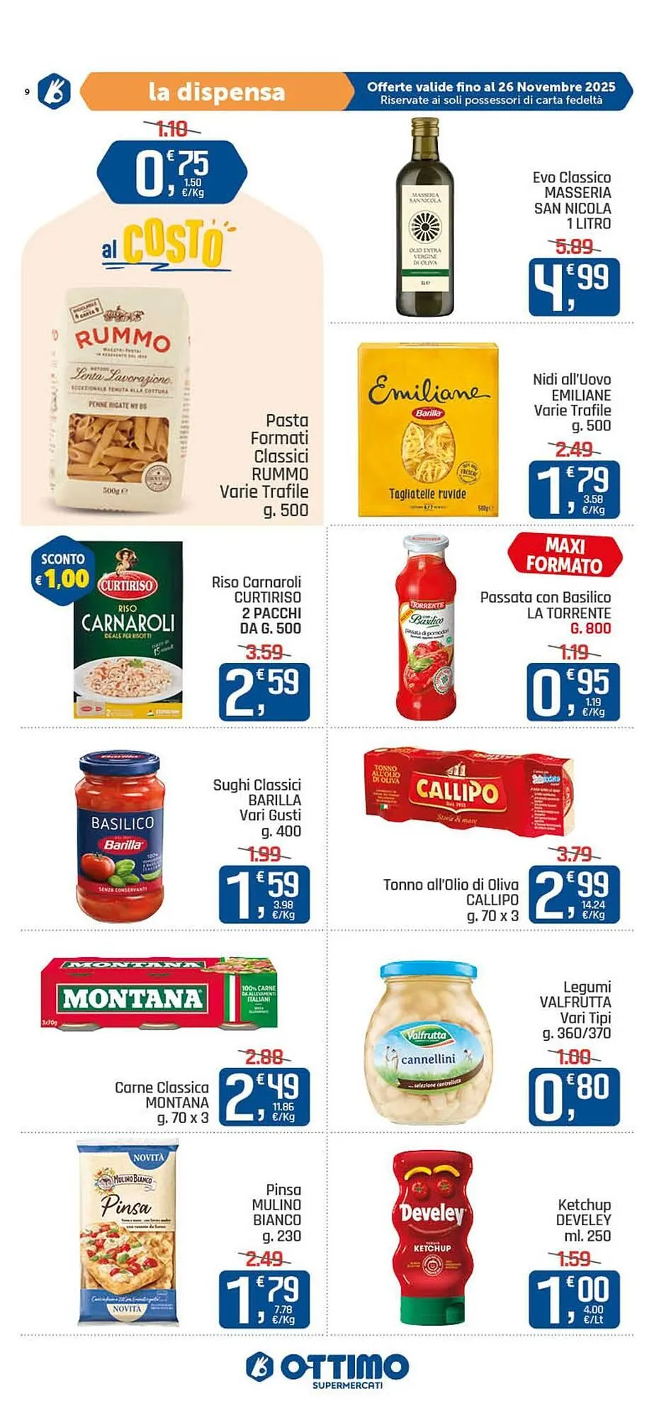 Volantino Ottimo Market da 17 novembre a 26 novembre di 2025 - Pagina del volantino 9