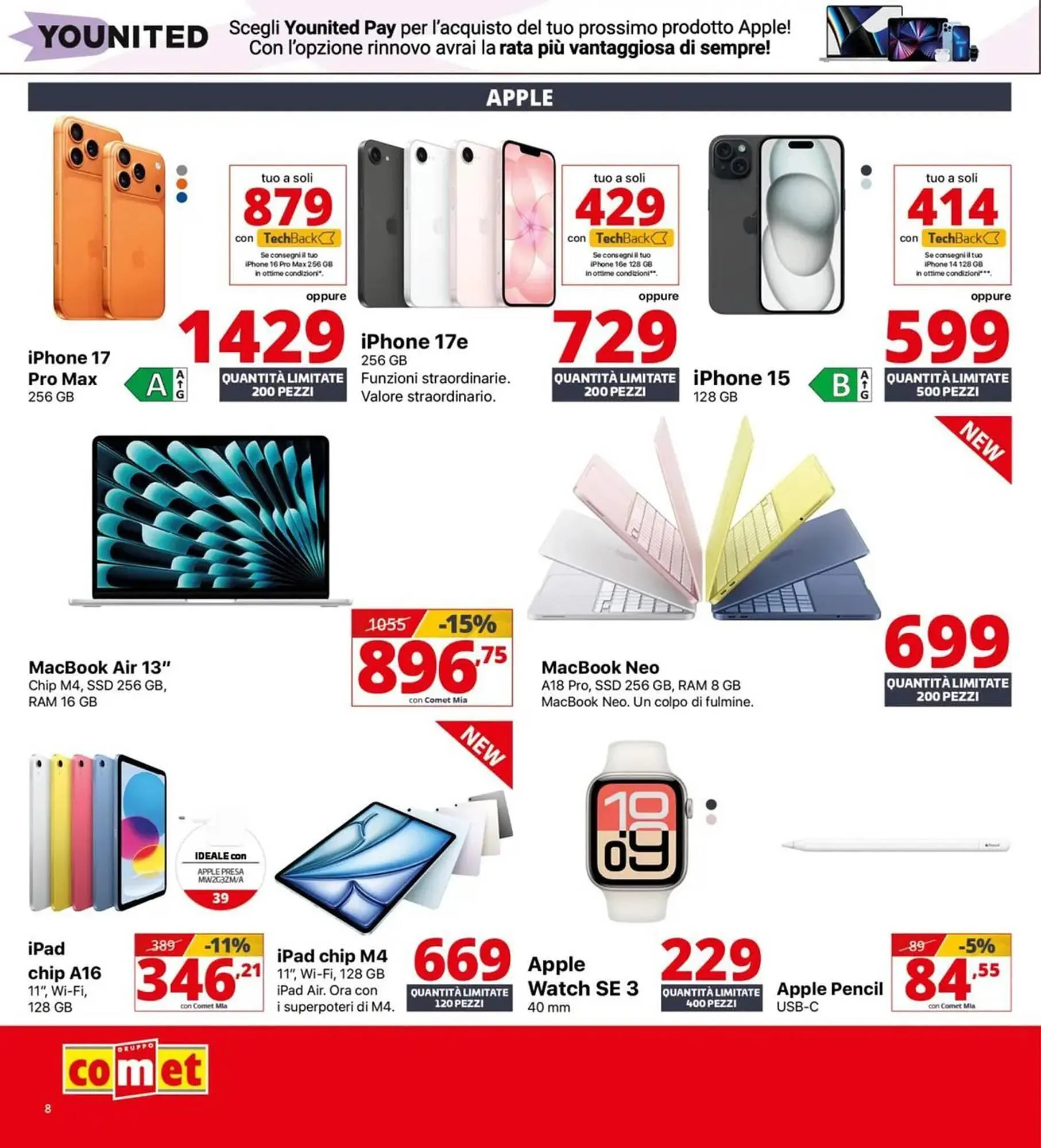 Volantino Comet da 19 marzo a 8 aprile di 2026 - Pagina del volantino 8