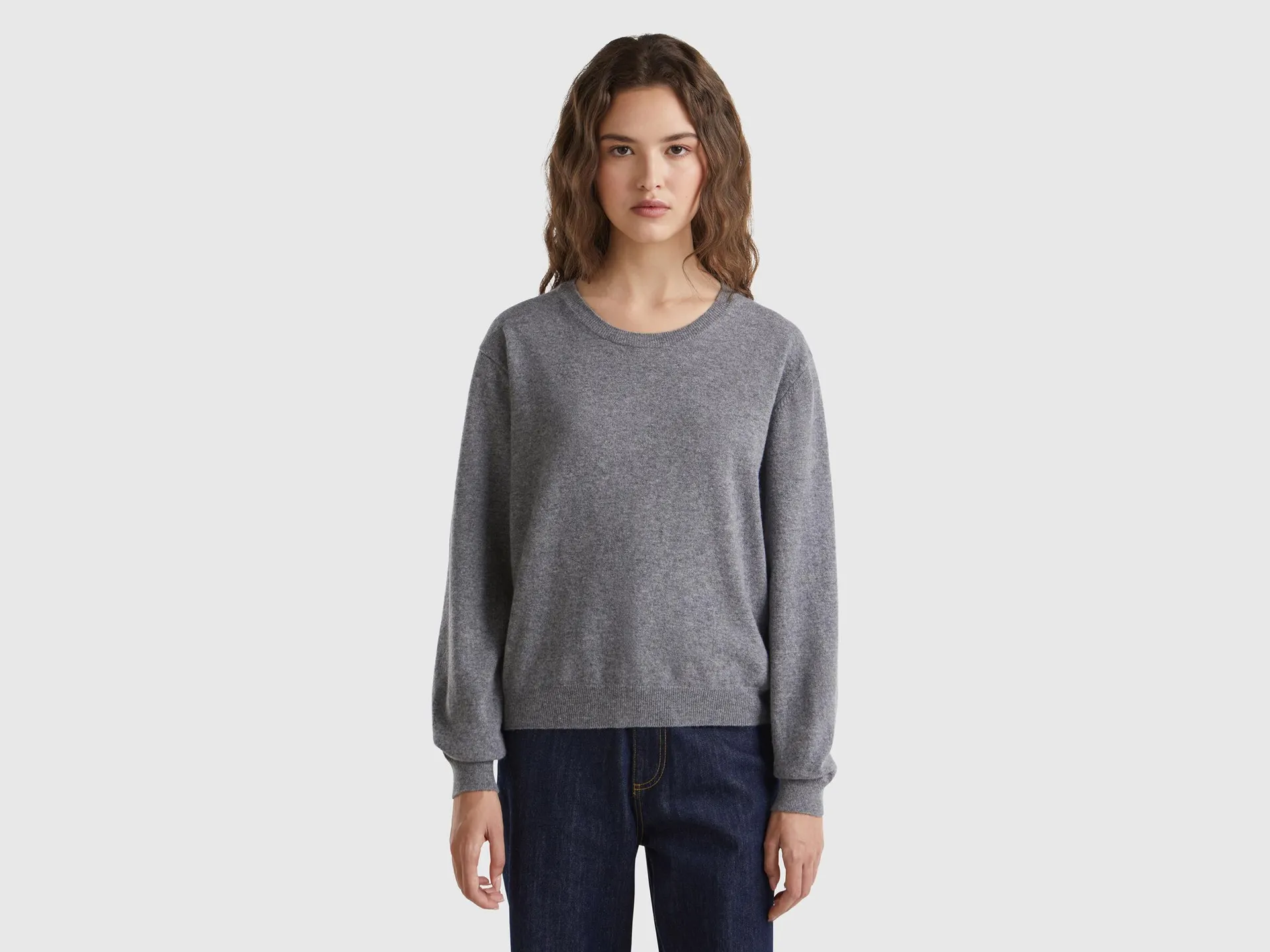 Maglia relaxed fit in pura lana Merino