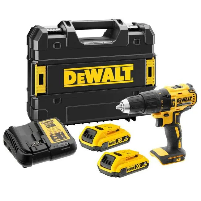 Trapano a percussione a batteria DEWALT DCD778D2T 18 V, 2 Ah, 2 batterie con valigetta Vedi i dettagli del prodotto