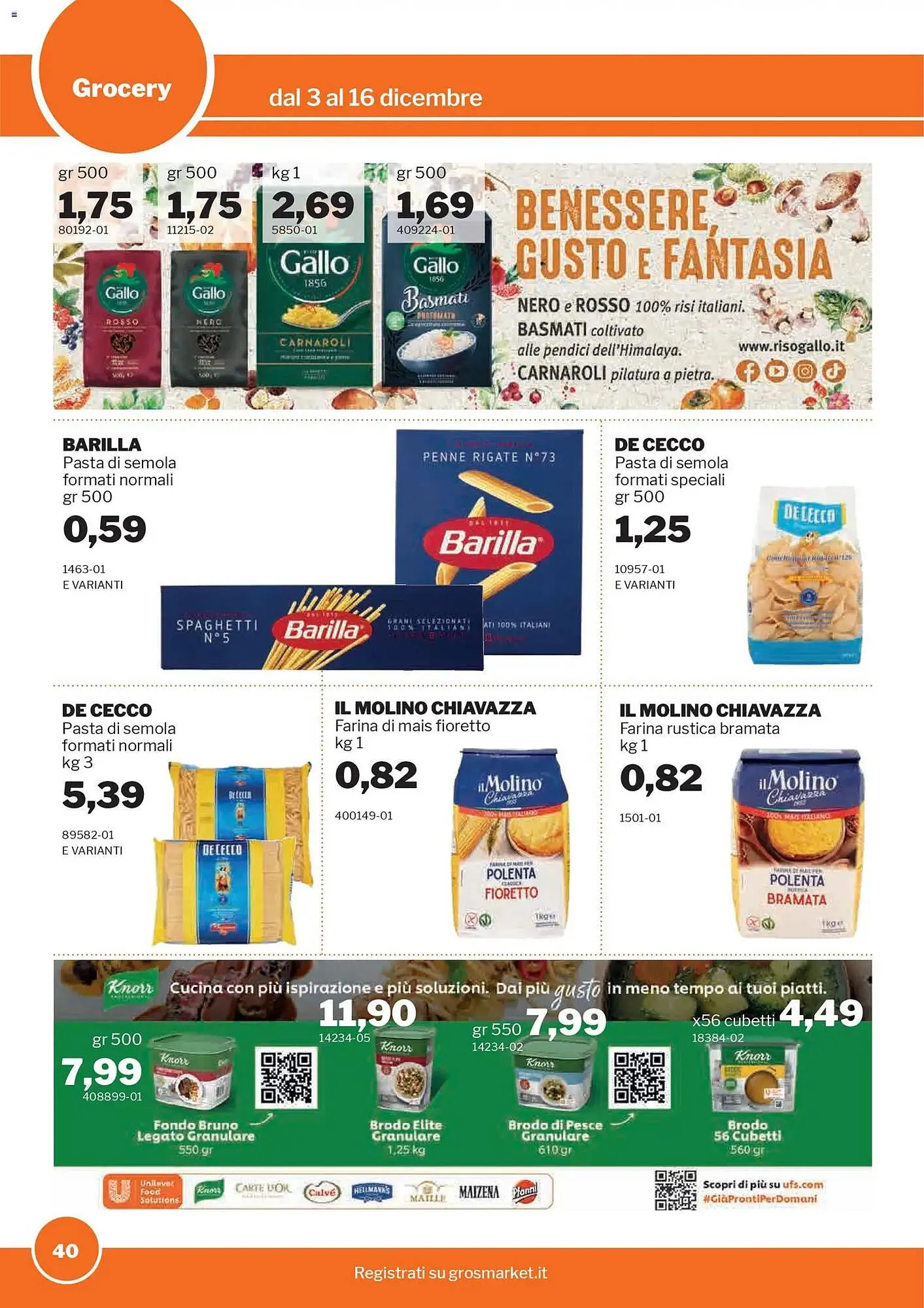 Volantino GrosMarket da 3 dicembre a 16 dicembre di 2025 - Pagina del volantino 40