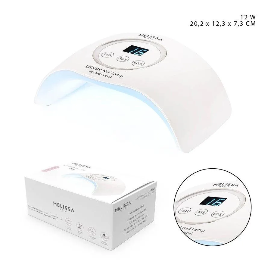 Melissa - UV/Led Lamp 12W 20.2X12.3X7.3Cm White