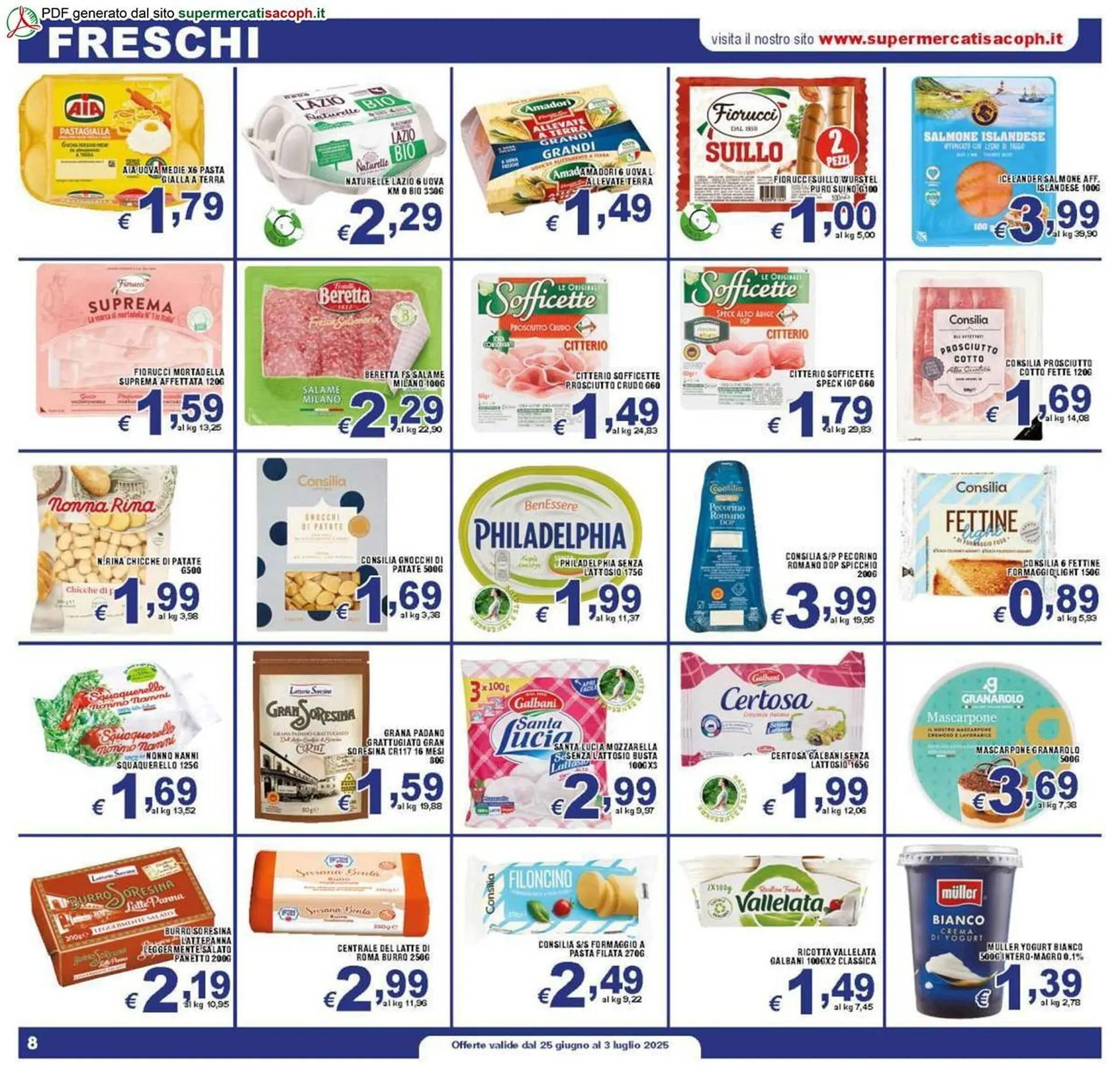 Volantino Sacoph da 25 giugno a 3 luglio di 2025 - Pagina del volantino 8