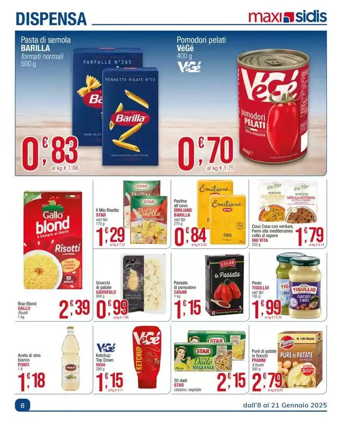 Il piacere di fare la spesa da 7 gennaio a 21 gennaio di 2025 - Pagina del volantino 8