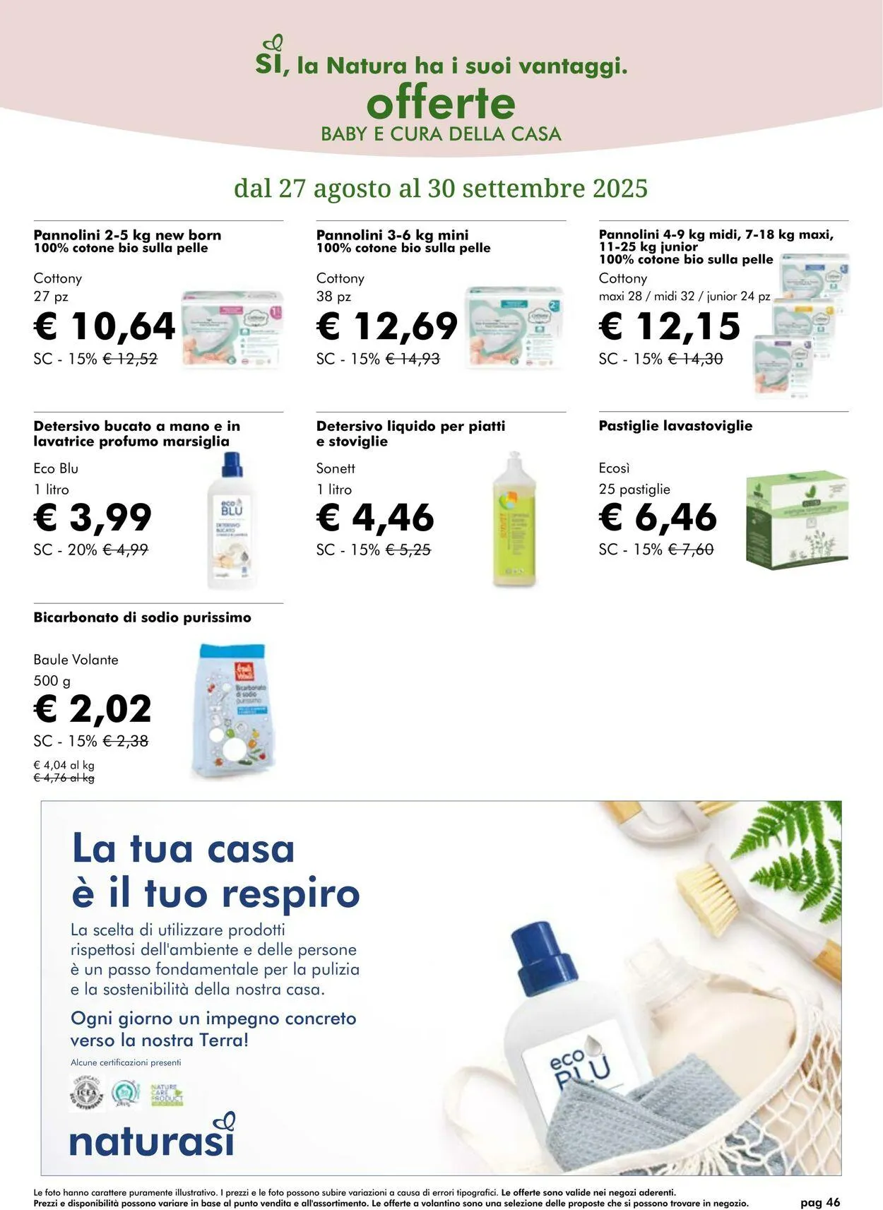 Natura Sì Volantino attuale da 25 settembre a 9 ottobre di 2025 - Pagina del volantino 46