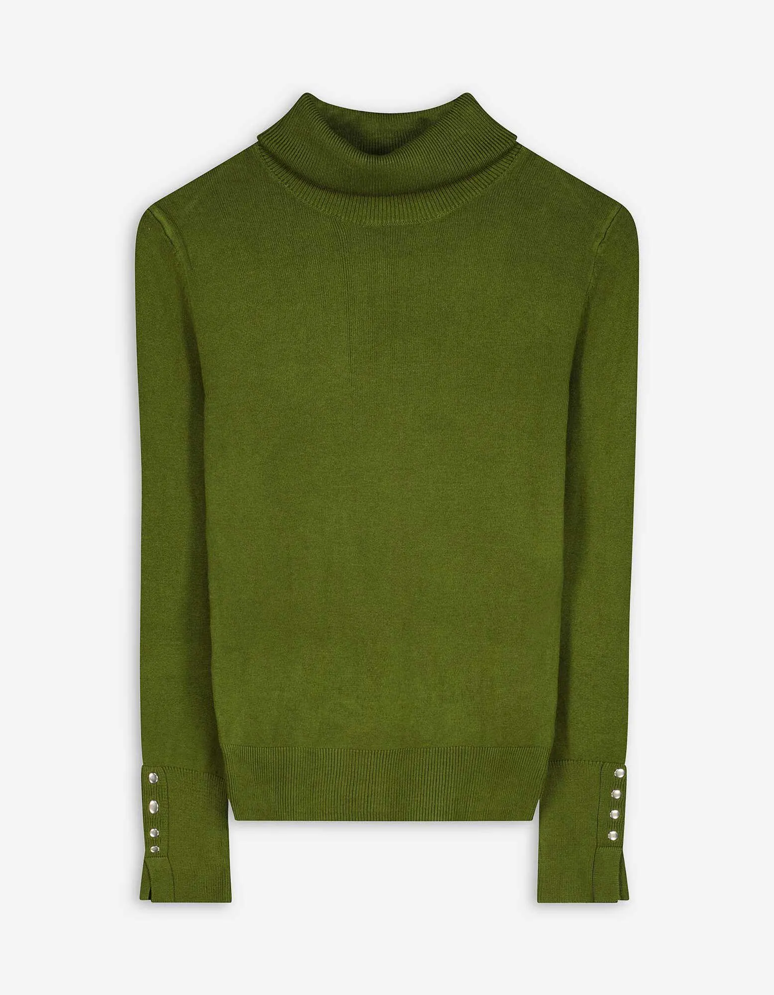 Maglione - Collo dolcevita - verde