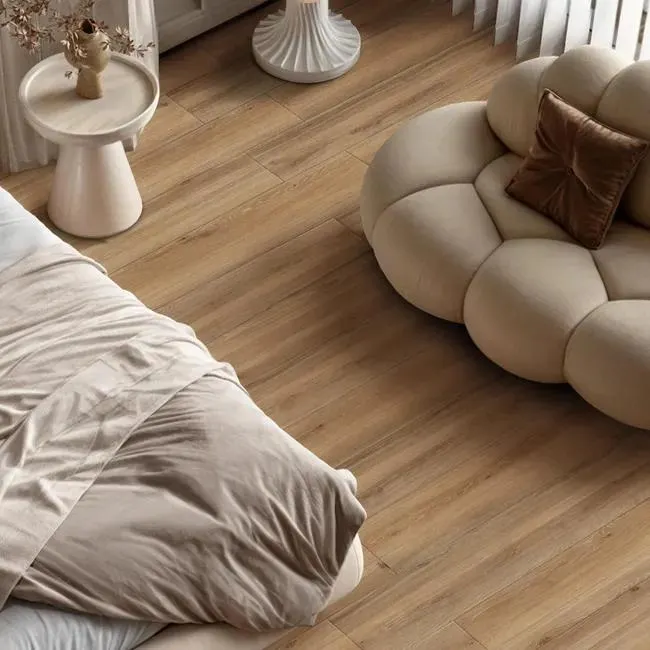 Piastrella da pavimento interno 20 x 120 cm Sp. 9 mm rettificato Cortina in gres porcellanato smaltato beige opaco traffico medio forte (pei 3/5) R9 1.2 mq