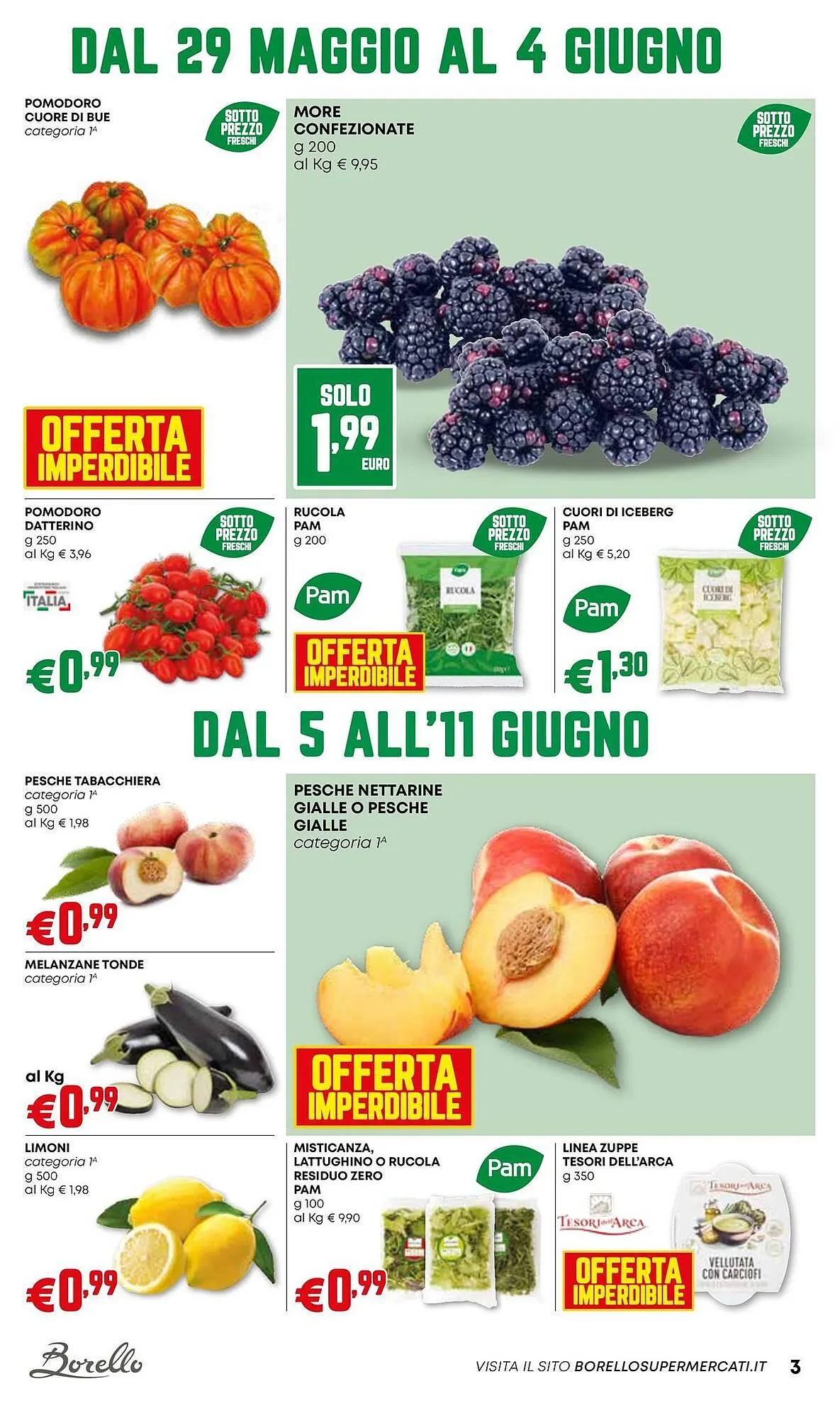 Volantino Borello Supermercati da 29 maggio a 11 giugno di 2025 - Pagina del volantino 3