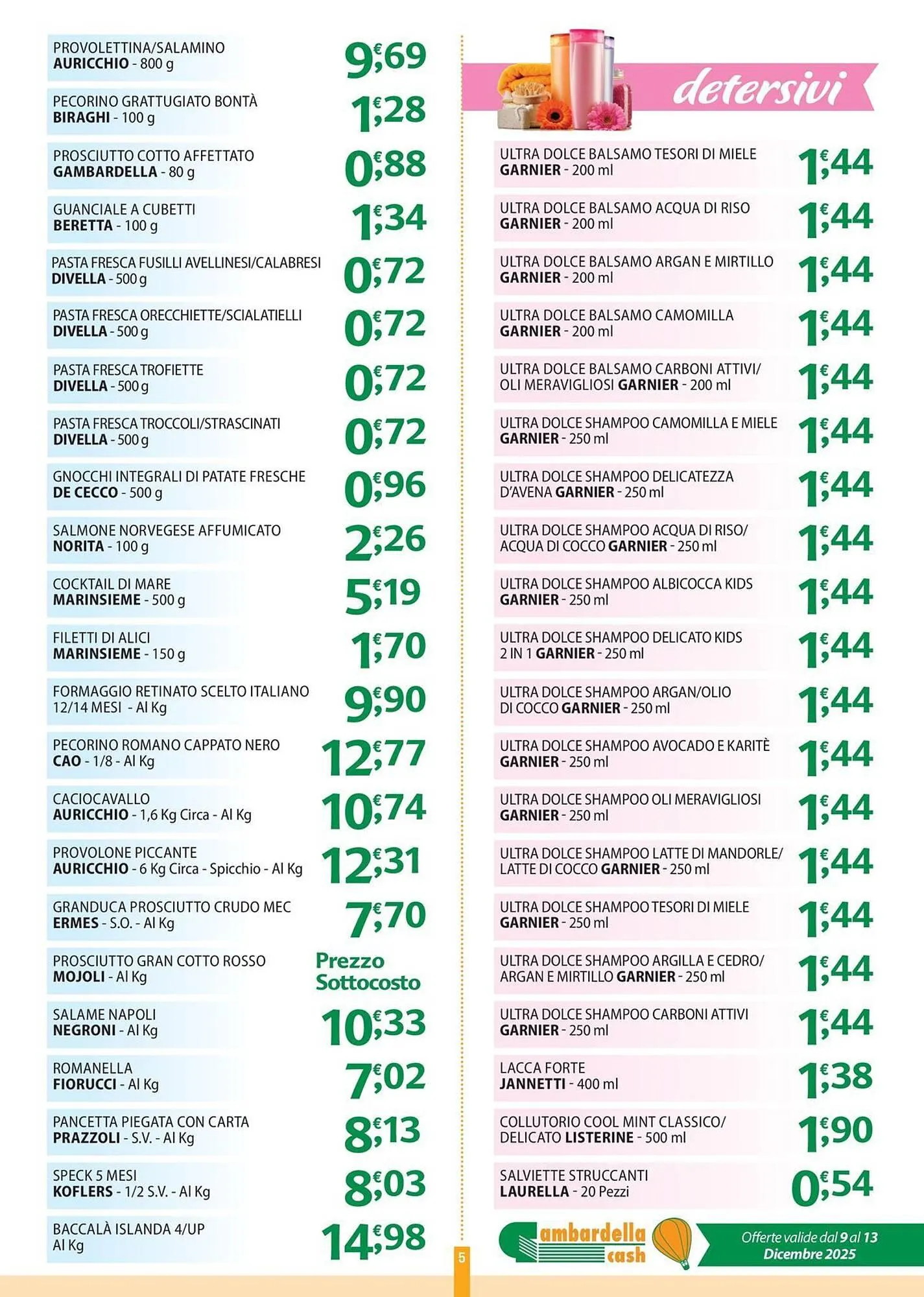 Volantino Gambardella Cash da 9 dicembre a 13 dicembre di 2025 - Pagina del volantino 5