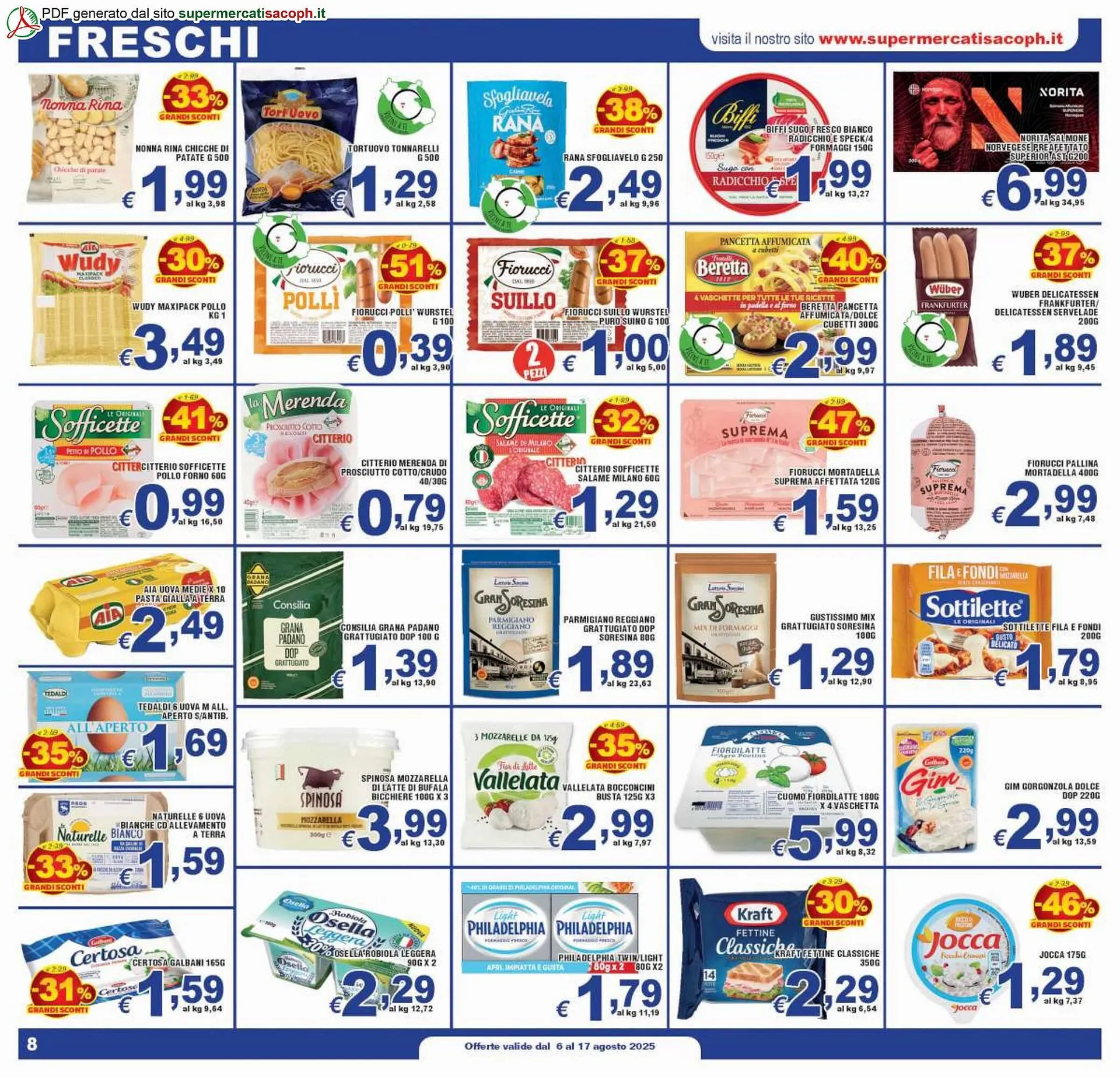 Volantino Sacoph da 6 agosto a 17 agosto di 2025 - Pagina del volantino 8