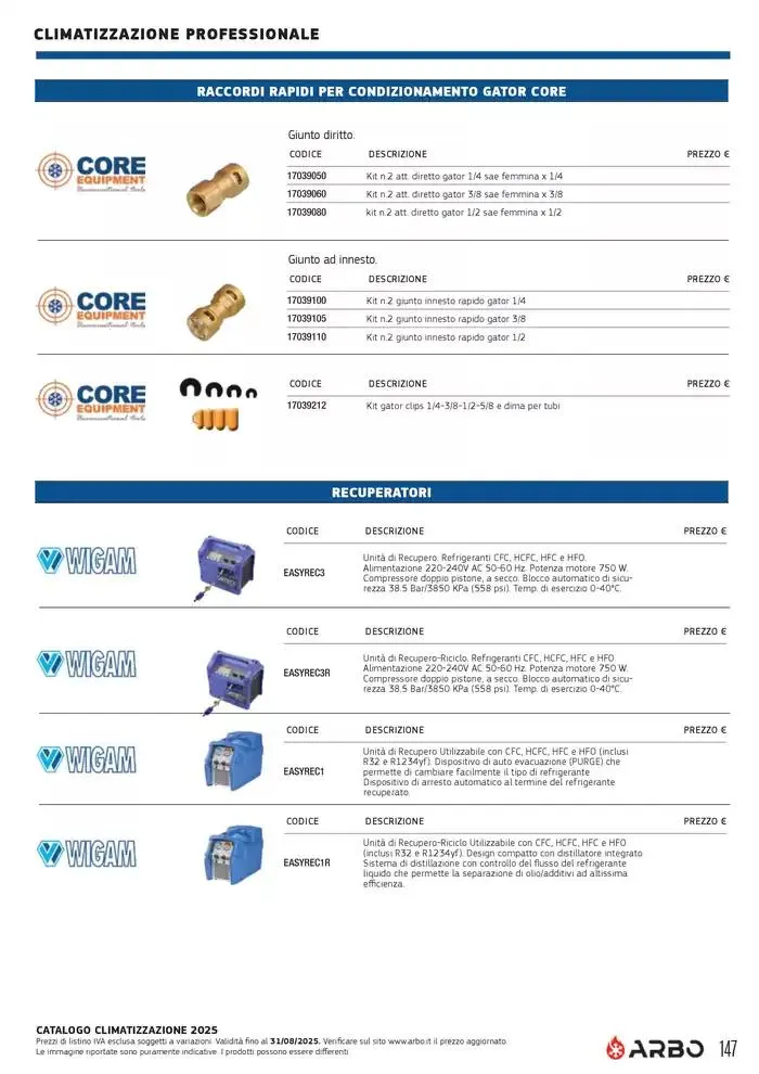Catalogo Climatizzazione 2025 da 1 gennaio a 31 dicembre di 2025 - Pagina del volantino 137