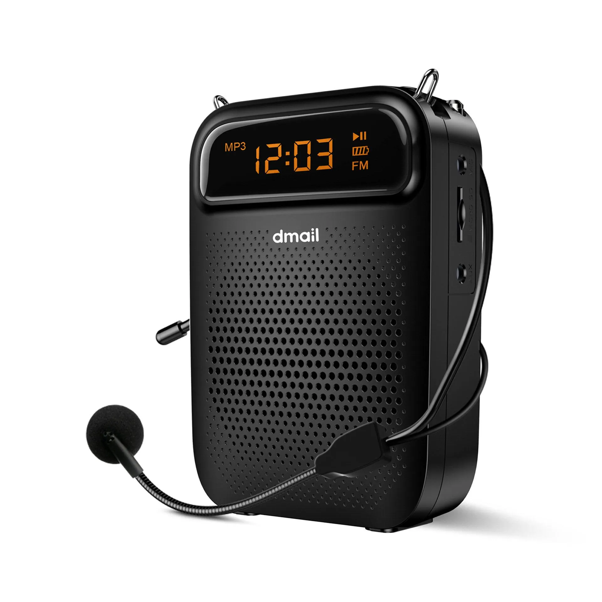 Amplificatore portatile con microfono mp3 -radio