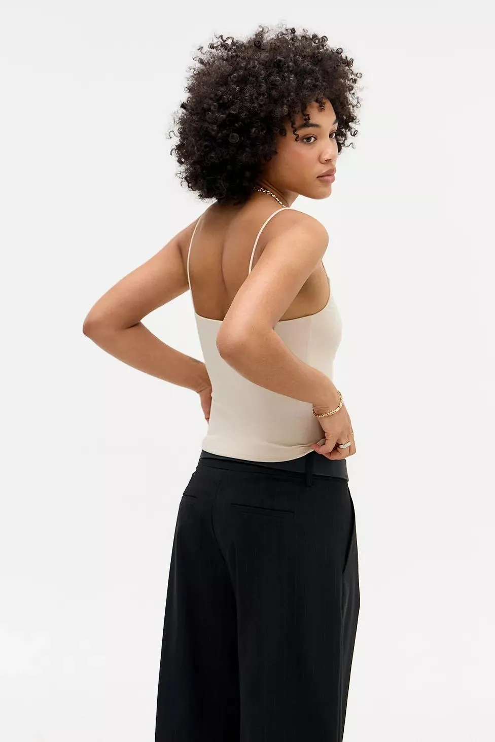 Silence + Noise Luna Ruched-Front Cami