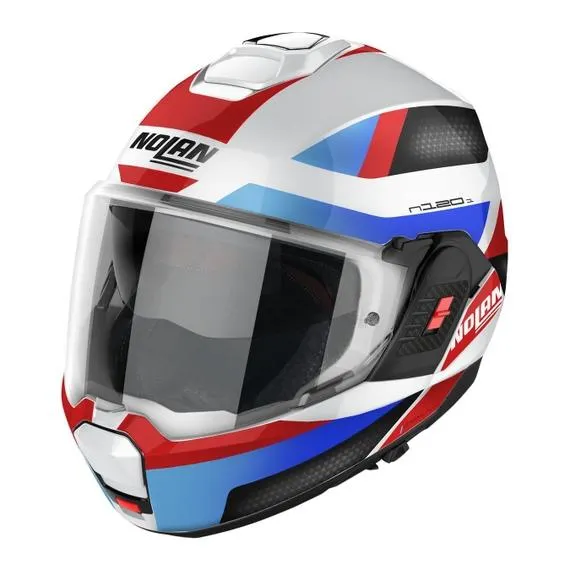 Casco modulare N120-1 Subway Metal Bianco