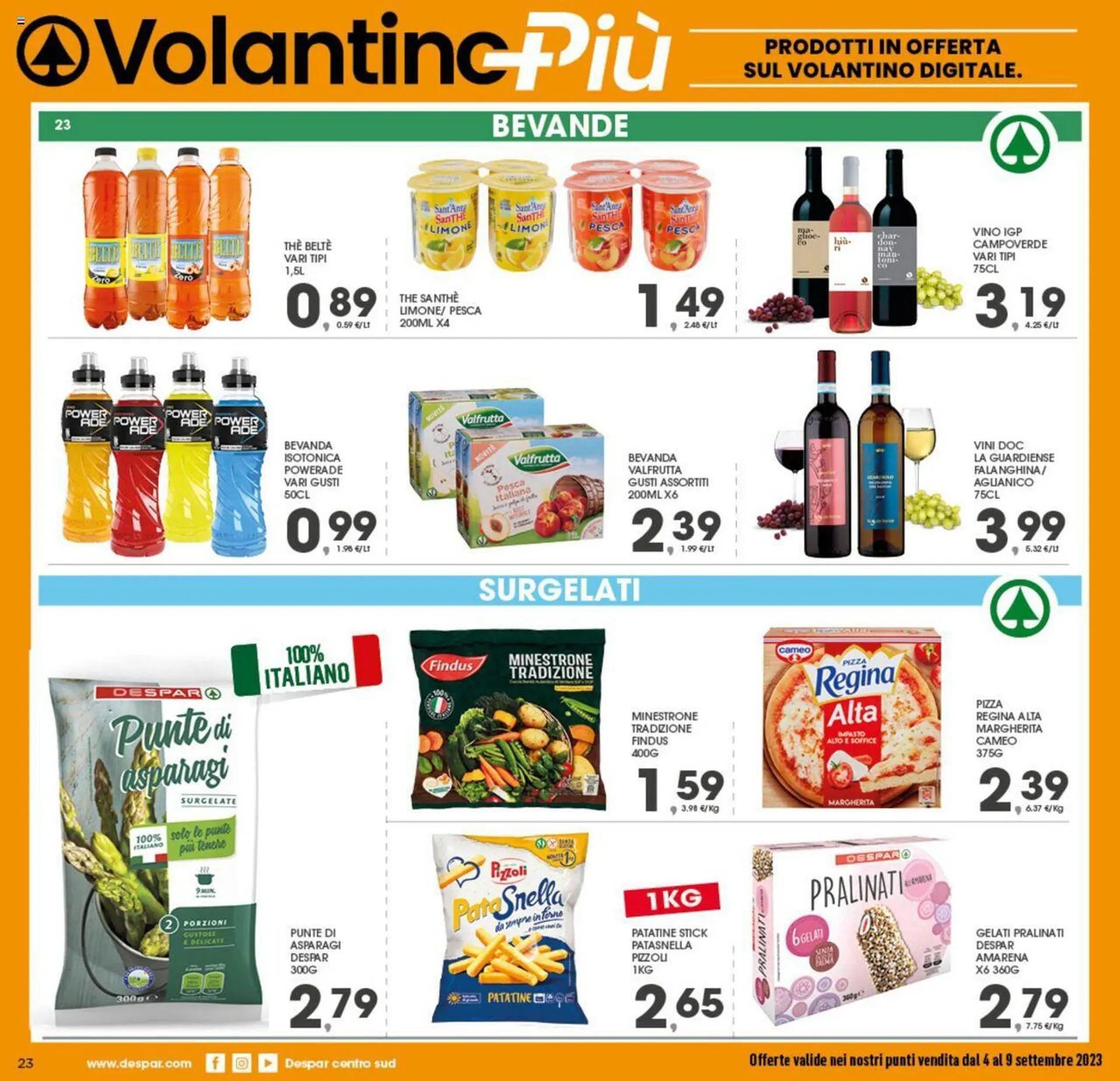 Volantino Eurospar da 4 settembre a 9 settembre di 2023 - Pagina del volantino 23
