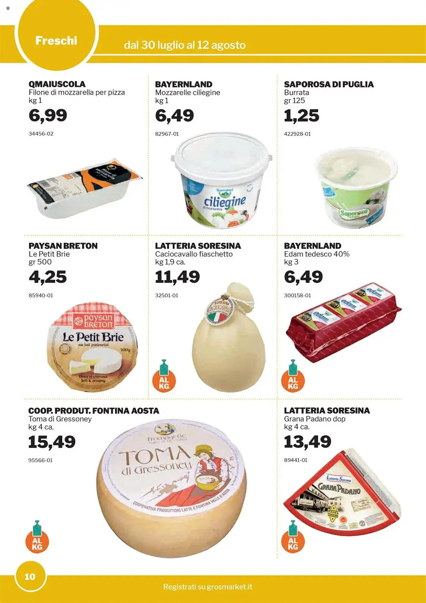 Volantino GrosMarket da 30 luglio a 12 agosto di 2025 - Pagina del volantino 10