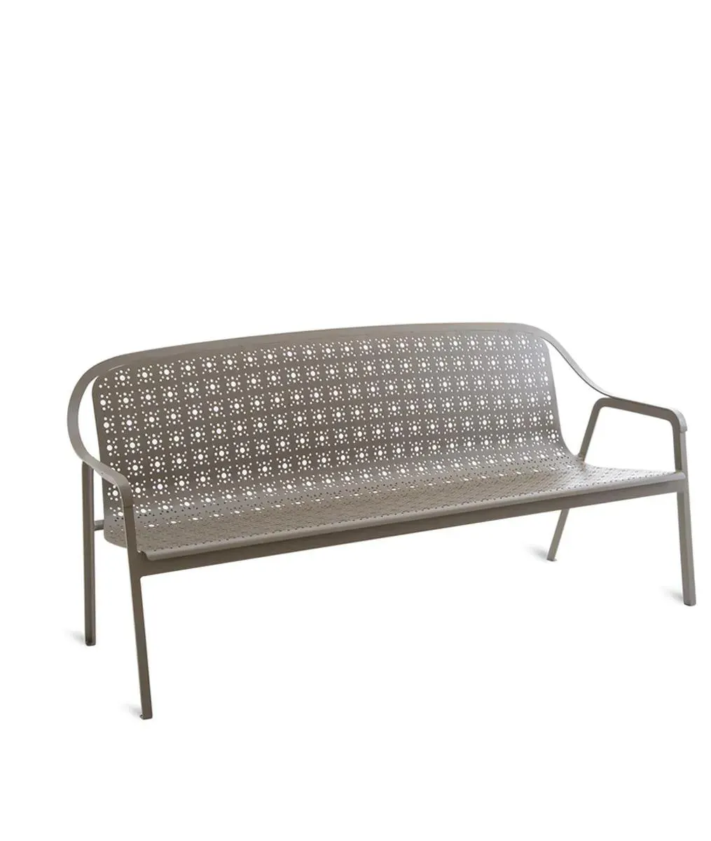 Divano Tline 3 posti in alluminio