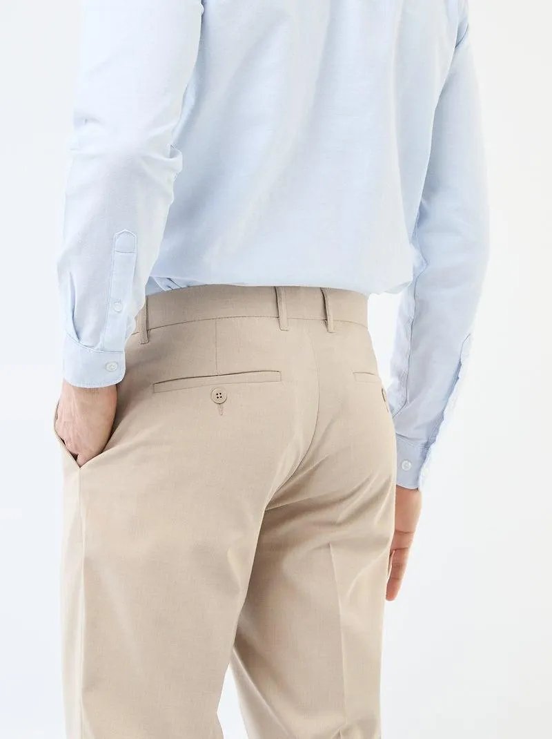 Pantaloni da completo - Beige