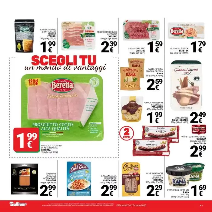 Scegli tu un mondo di vantaggi da 7 marzo a 17 marzo di 2025 - Pagina del volantino 9