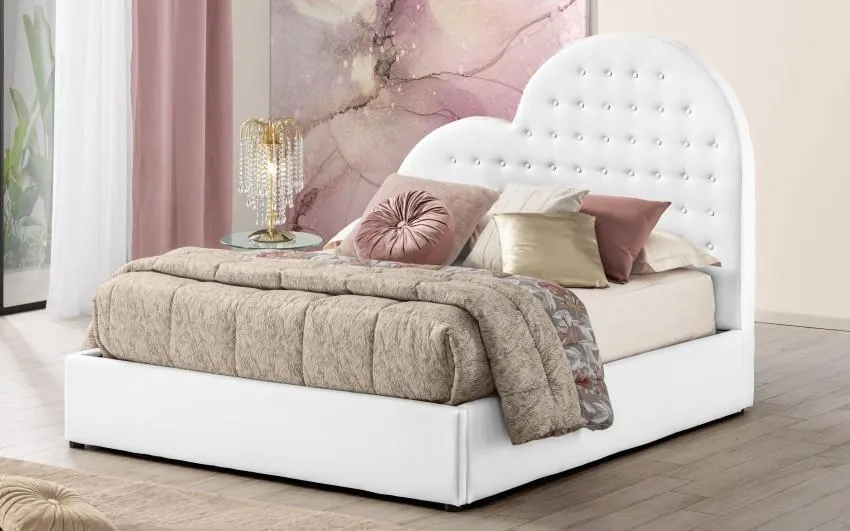 Letto matrimoniale con contenitore