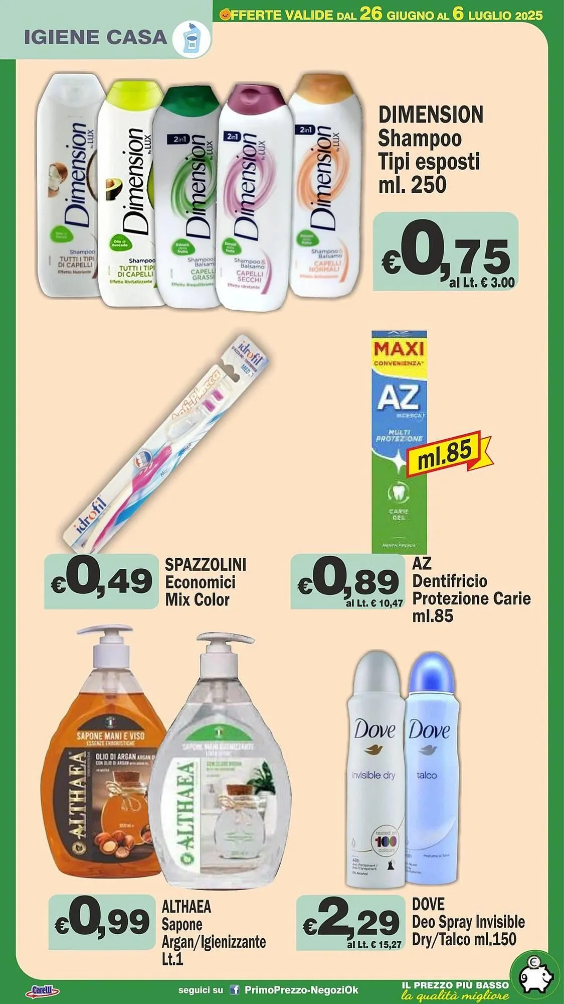 Volantino Primo Prezzo da 26 giugno a 6 luglio di 2025 - Pagina del volantino 23